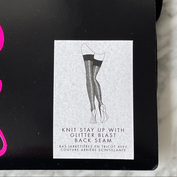 La Senza stay up stockings with glitter back seam - Picture 2 of 6